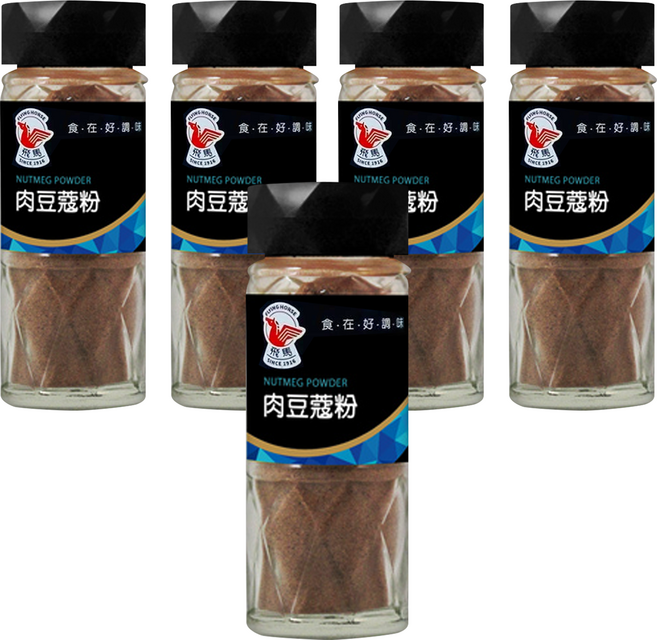 飛馬 肉豆蔻粉, 40g, 5瓶