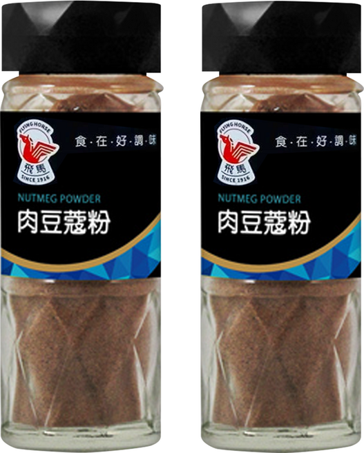 飛馬 肉豆蔻粉, 40g, 2瓶