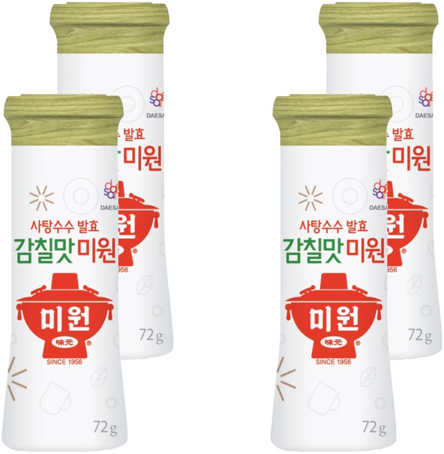 미원 사탕수수발효 감칠맛, 72g, 4개