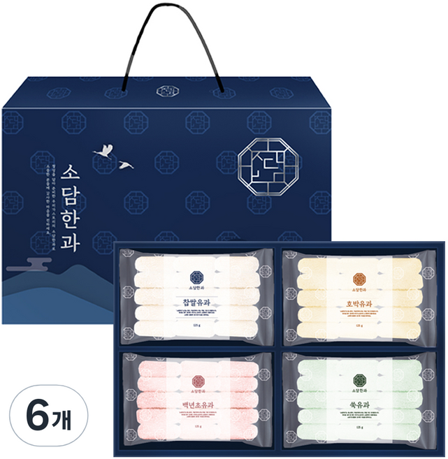 우리가스토리 소담한과 유과 선물세트 1호, 6개, 500g