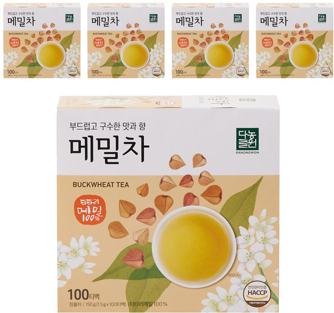 다농원 메밀차 구수한맛, 1.5g, 100개입, 5개