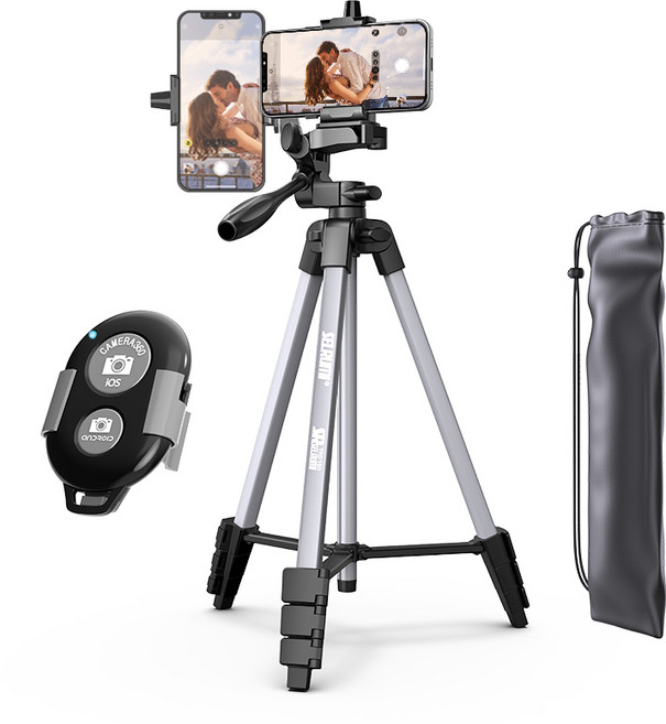 셀루미 136cm 고강성 퍼포먼스 삼각대 + 홀더 + 리모컨 세트, SEL-TRD150A, 삼각대 그레이, 리모컨 블랙, 1개