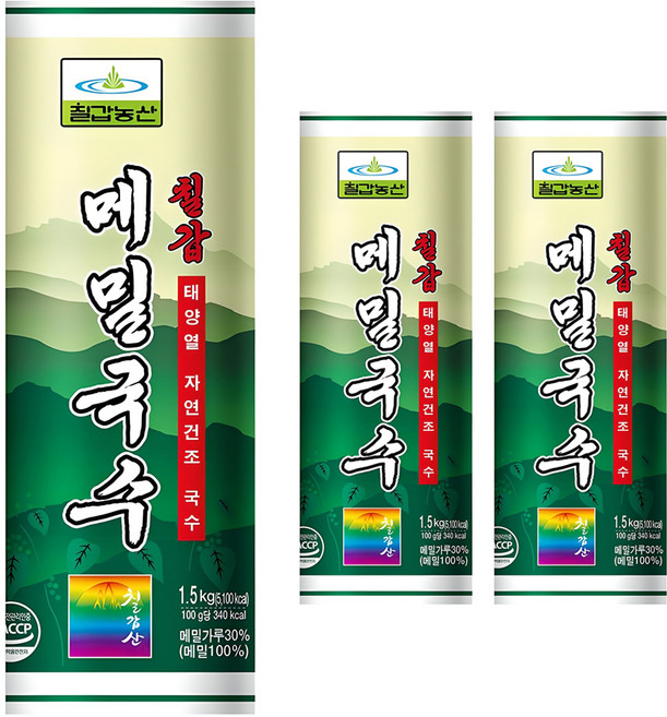 칠갑농산 메밀국수, 1.5kg, 3개