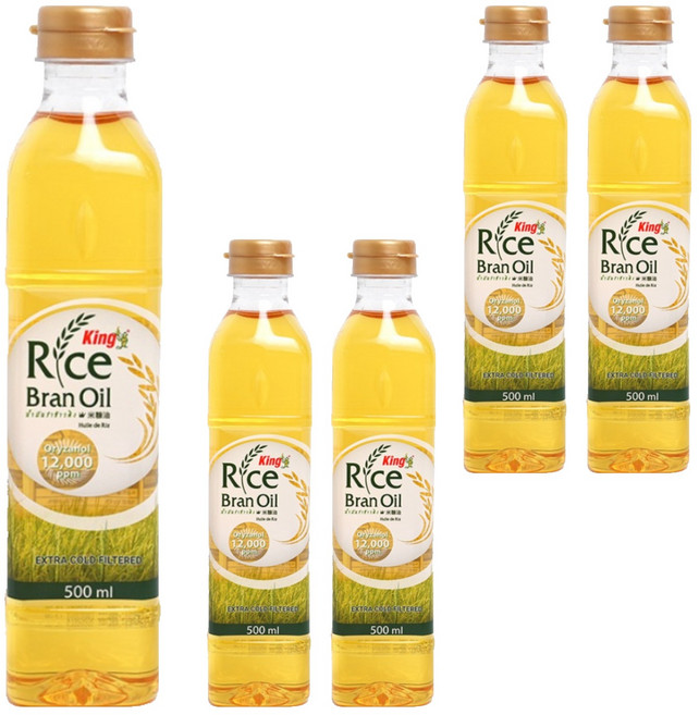 킹라이스오일 현미유, 500ml, 5개
