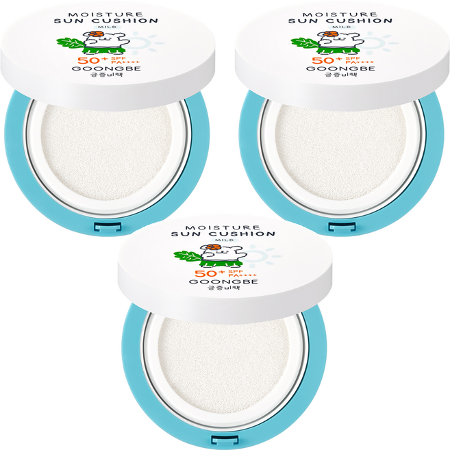 궁중비책 모이스처 유아 선쿠션 마일드 SPF50+ PA++++, 14g, 3개