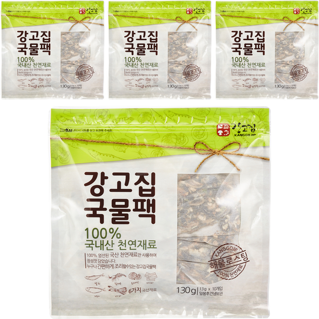 강고집 강고집 국물팩 10p, 130g, 4개