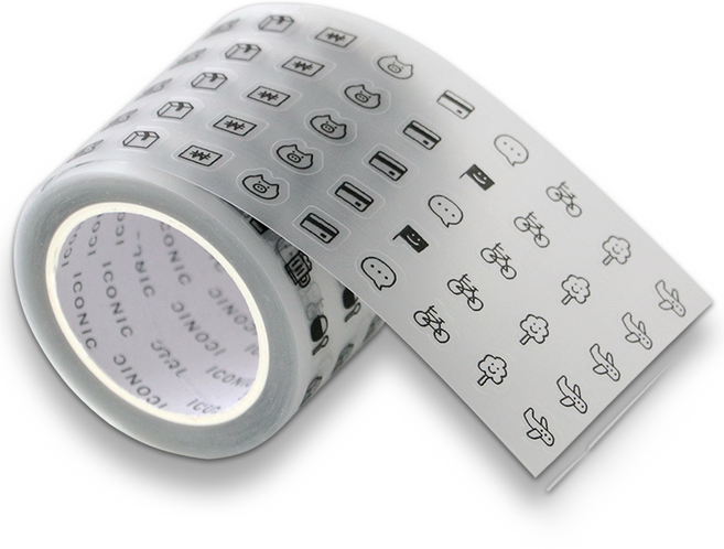 아이코닉 두들 다이어리 키스컷 테이프 다꾸 스티커, 04 Fun, 1개