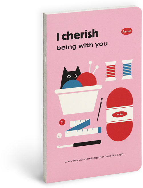 아이코닉 슬로우 모눈 노트 B6, 02 CHERISH, 1개