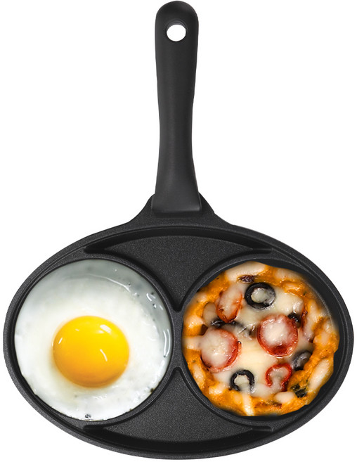 쿠킨 키친플라워 2구 에그팬, 20cm, 1개