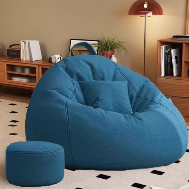 프리미엄 빈백 소파 70 x 80 cm, 로얄블루