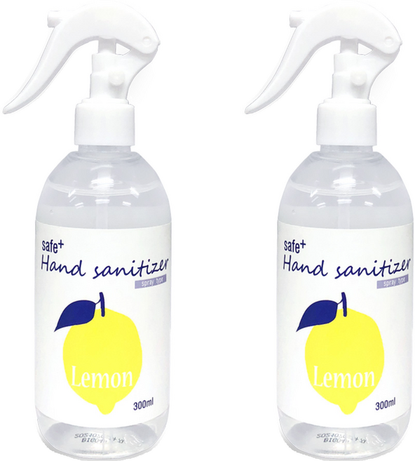 세이프플러스 핸드세니타이저 레몬 손소독제, 300ml, 2개