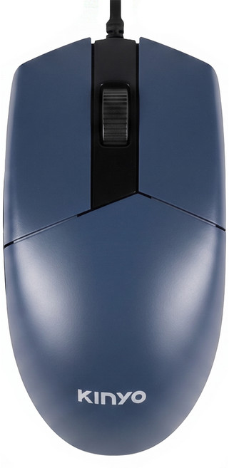 Kinyo Wired 滑鼠 藍色 1200 DPI KM-507 靜音按鍵