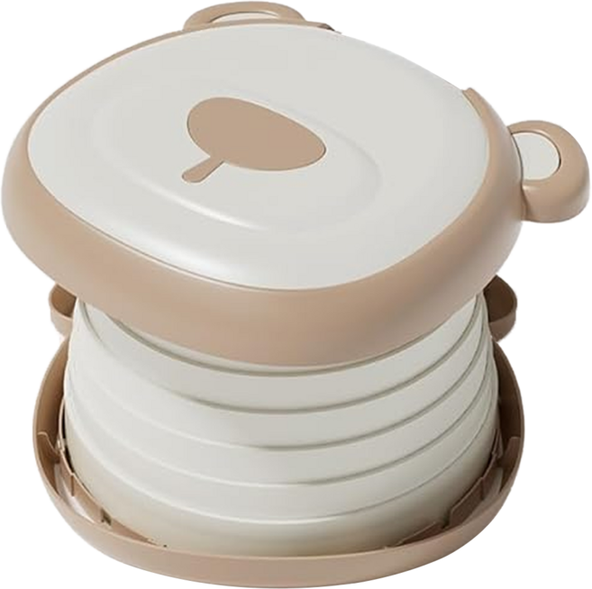 小熊折疊馬桶 8830, 杏色, 1個