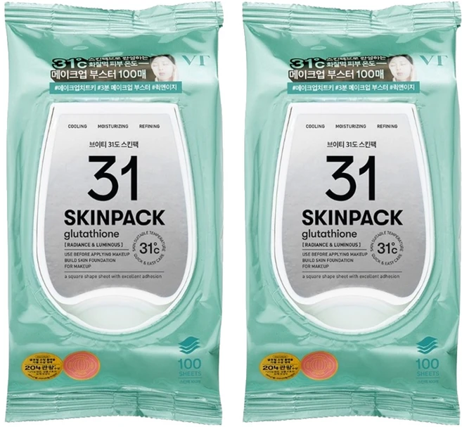 브이티코스메틱 마일드 31도 스킨팩, 100개입, 2개 - 쿠팡