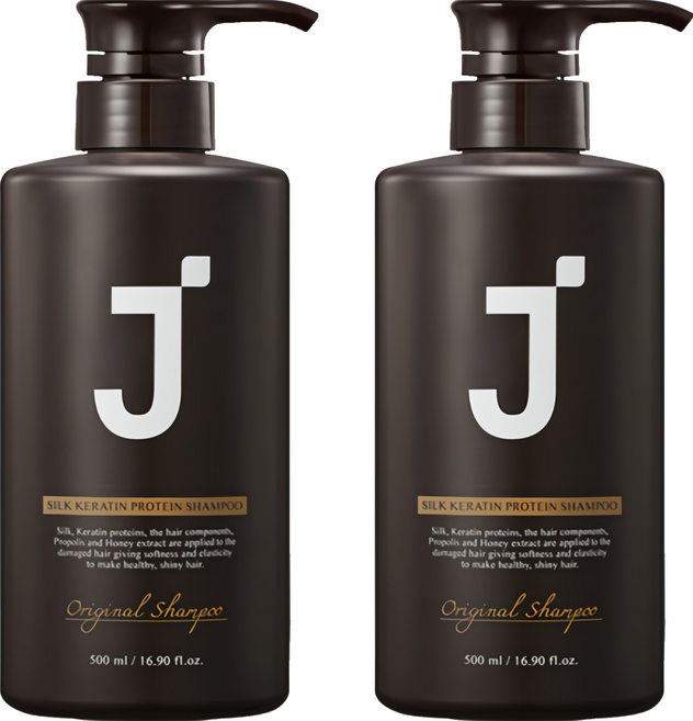 제이숲 실크 케라틴 단백질 샴푸, 500ml, 2개