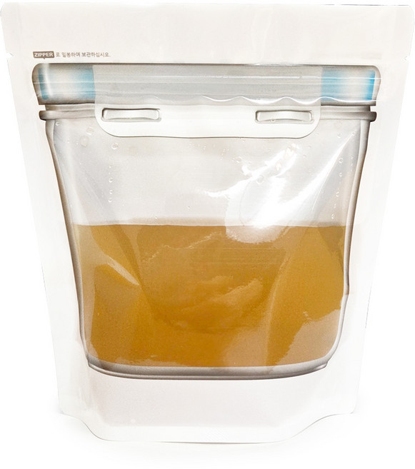 Yori Grida 設計款站立鎖密封高湯儲存袋 20 x 23 cm 1L, 特大(XL), 2個, 10入