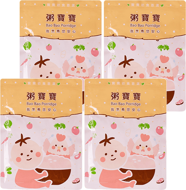 粥寶寶 山珍南瓜雞 寶寶粥, 150g, 4包