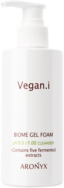 ARONYX Vegan I活酵護理泡沫潔面凝膠, 200ml, 1個
