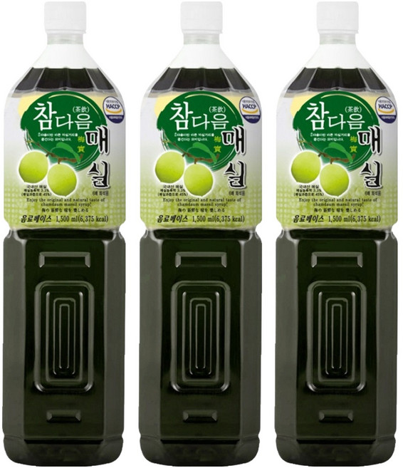 파낙스 참다음 매실, 1.5L, 3개