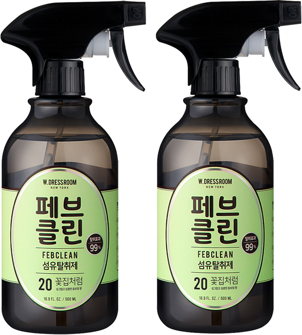 페브클린 섬유탈취제 20번 플라워샵, 500ml, 2개