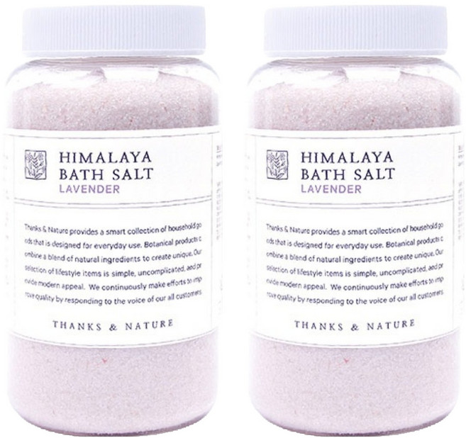 쌩스네이처 대용량 히말라야 바스솔트 라벤더향, 1.2kg, 2개