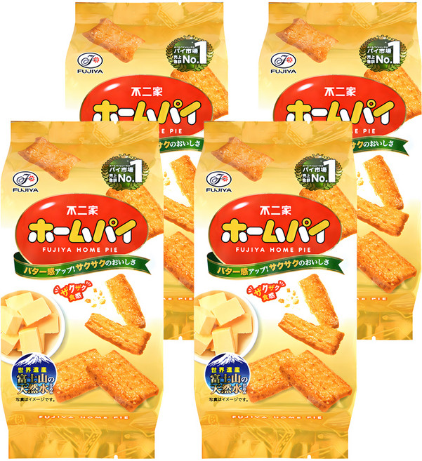 FUJIYA 不二家 千層派 奶油風味, 80g, 4袋