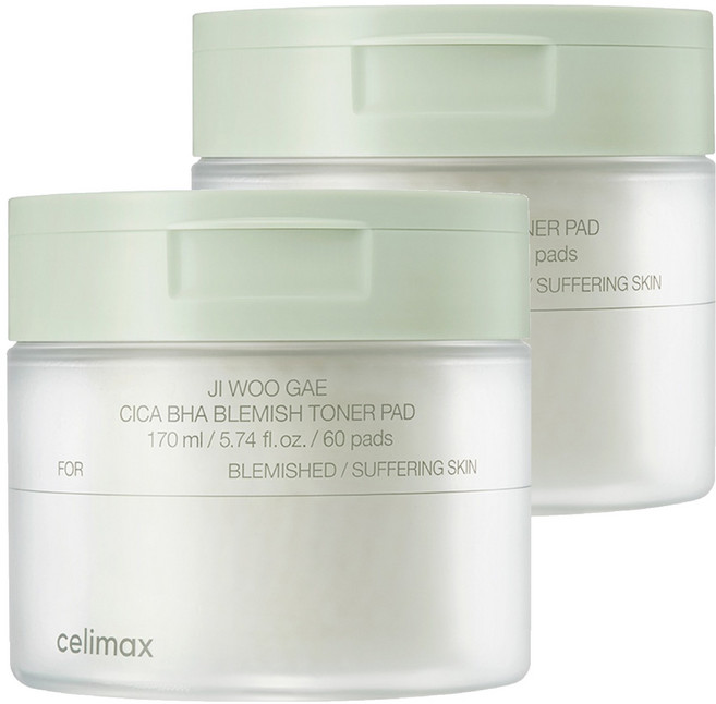 셀리맥스 지우개 시카 바하 블레미쉬 토너 패드 170ml, 60매입, 2개