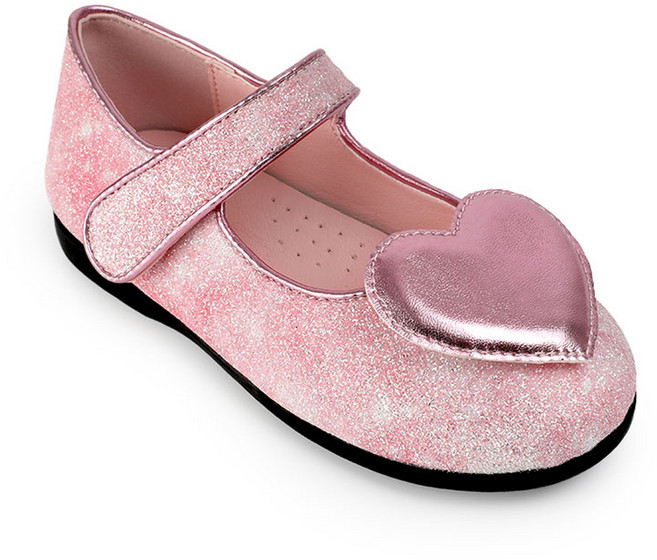 빔보빔바 여아용 샤이닝 하트 메리제인 신발