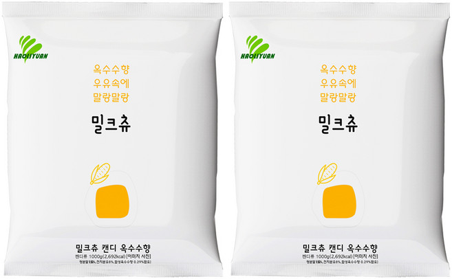 밀크츄 옥수수, 1kg, 2개