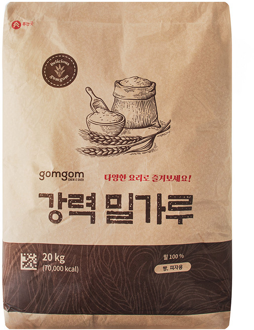 곰곰 강력밀가루, 20kg, 1개