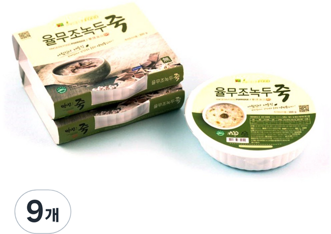 약선푸드 율무조녹두죽, 300g, 9개