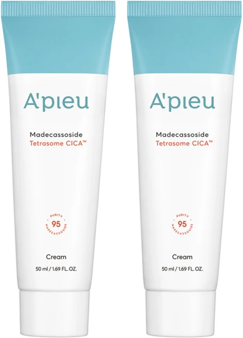 어퓨 마데카소사이드 테트라좀 시카 크림, 50ml, 2개 - 쿠팡