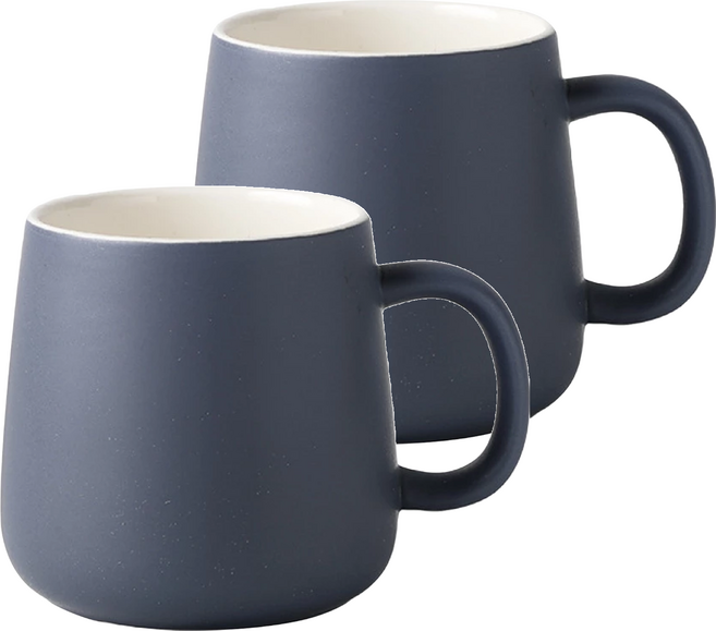 消光馬克杯, 霧面藍, 2個