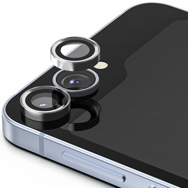 신지모루 AR 빛번짐방지 메탈 프레임 링 휴대폰 카메라 렌즈 강화유리 액정보호필름, 1개