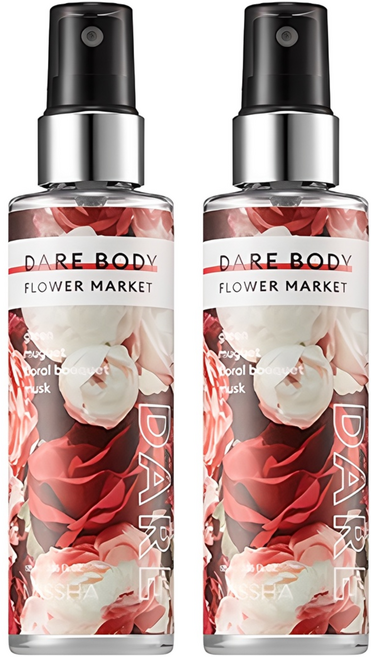 미샤 데어 바디 미스트 플라워 마켓, 105ml, 2개