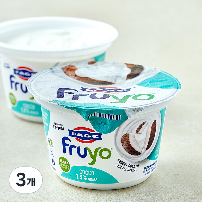 파예 프루요 그릭 요거트 코코넛, 150g, 3개