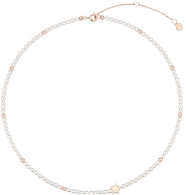 J.ESTINA 女款 Stella 珍珠串珠項鍊 + 購物袋