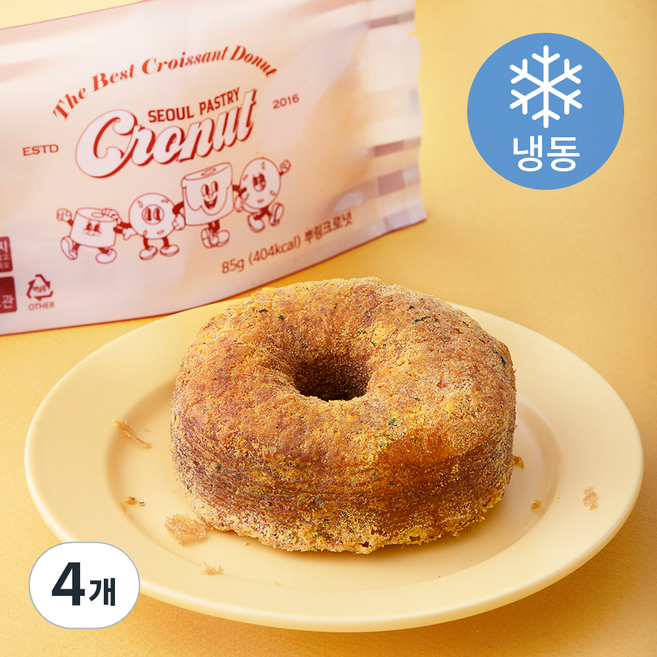 서울페이스트리 뿌링 크로넛 (냉동), 85g, 1개입, 4개
