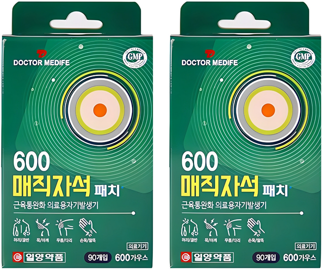 일양약품 근육통 600 매직 자석패치, 2개, 90개입