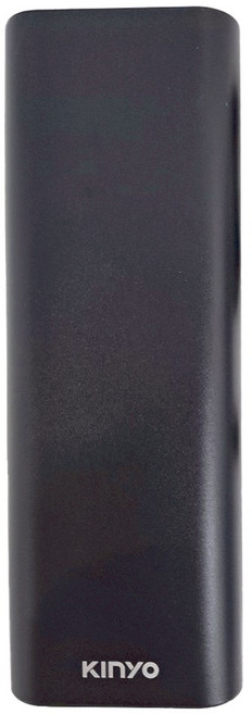 Kinyo 鋁合金行動電源10600mAh USB 163 x 58 x 21mm 367g, KPB-3100, 黑色
