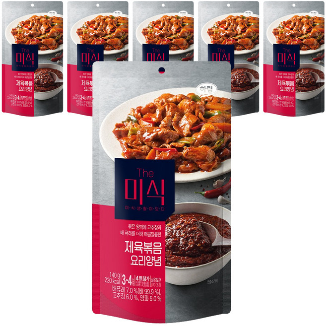 더미식 제육볶음 양념, 140g, 6개