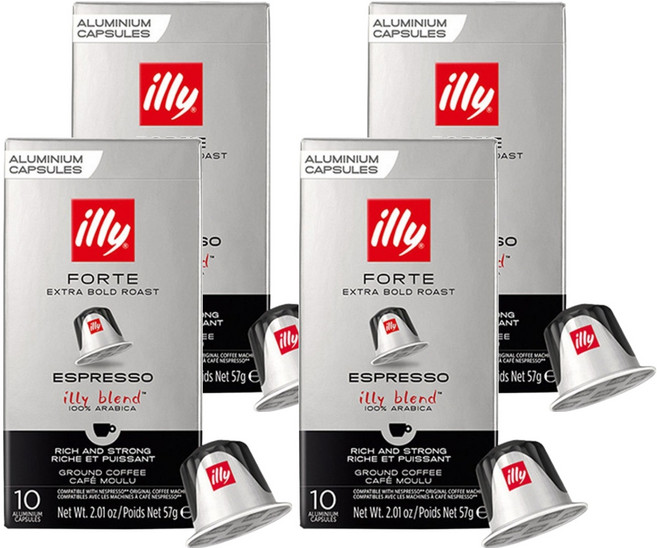 일리 네스프레소 호환 캡슐커피 포르테, 5.7g, 10개입, 4개