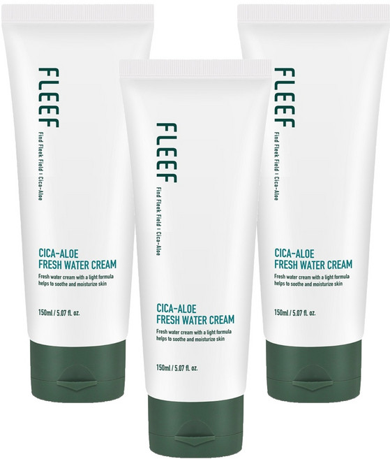 플리프 시카 알로에 프레쉬 수분크림, 150ml, 3개
