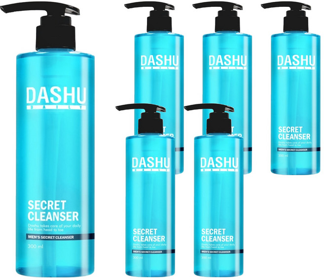 다슈 데일리 비타플렉스 프레쉬 남성 청결제, 300ml, 6개