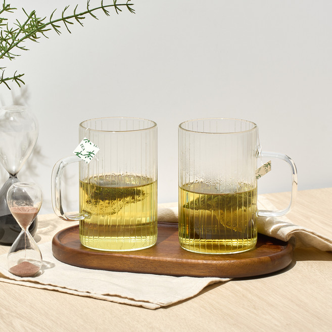 르베르폴리세 베르딕 내열유리 머그 500ml, 투명, 2개