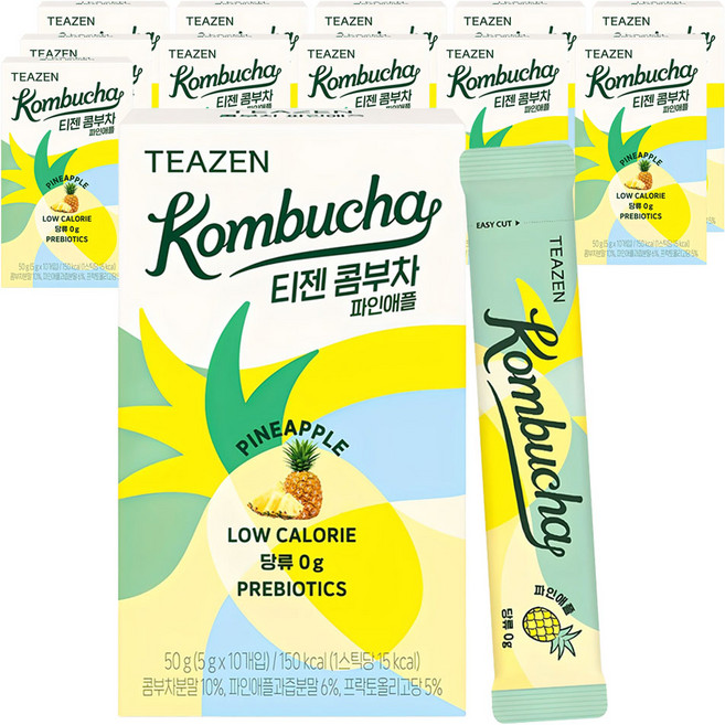 티젠 콤부차 파인애플, 5g, 10개입, 12개