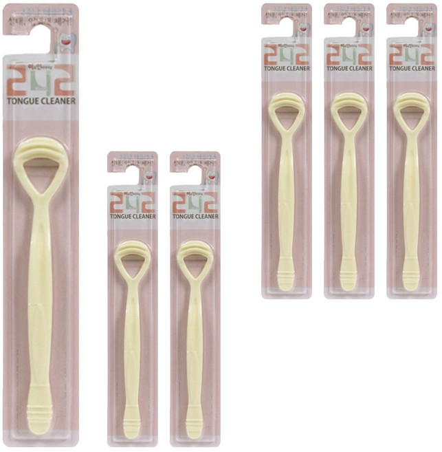 242 혀 클리너 아이보리, 6개