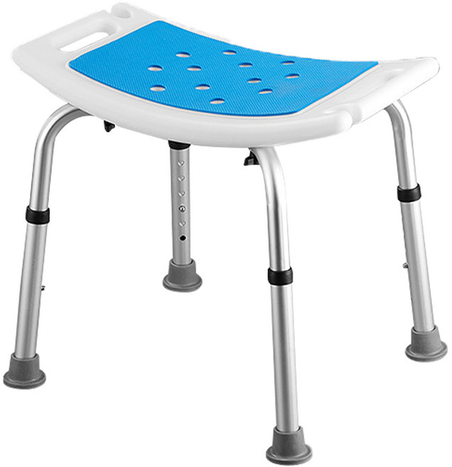 디어모모 노인 환자용 높이조절 목욕의자, 블루, 1개