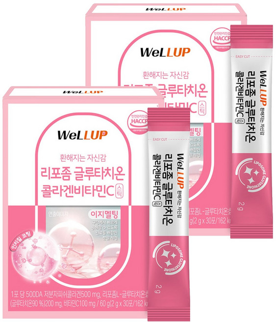 웰업 리포좀 글루타치온 콜라겐비타민C, 2개