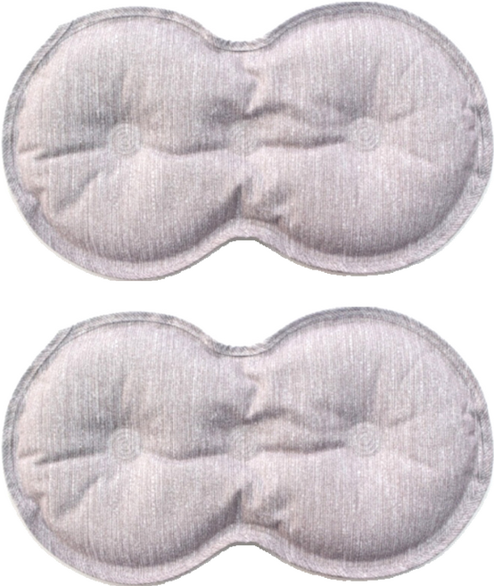 온미 냉온찜질팩 땅콩형 그레이, 2개